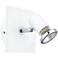 Eglo Tamara White and Chrome Square Wall Track Light