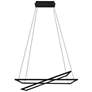 Eglo Tamasera 15 3/4" Wide Structured Black Modern LED Pendant