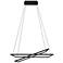 Eglo Tamasera 15 3/4" Wide Structured Black Modern LED Pendant