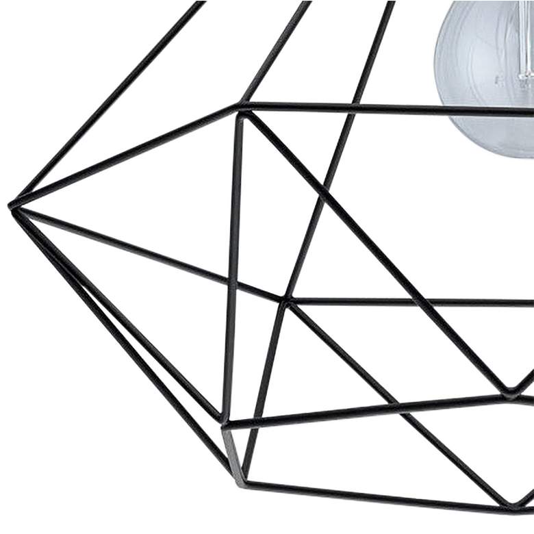 Image 3 Eglo Tarbes 12 3/4" Wide Matte Black Ceiling Light more views