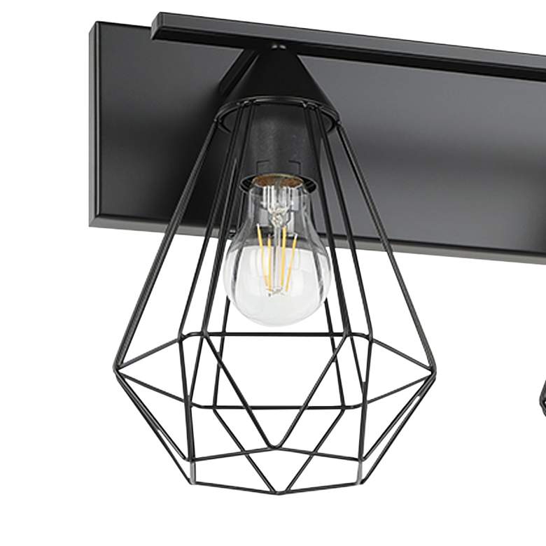 Image 4 Eglo Tarbes 25 1/4" Wide Matte Black 3-Light Bath Light more views