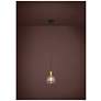 5_Eglo Terque 1 Light Black & Brushed Gold LED Pendant Light w/ Glass Shade more views