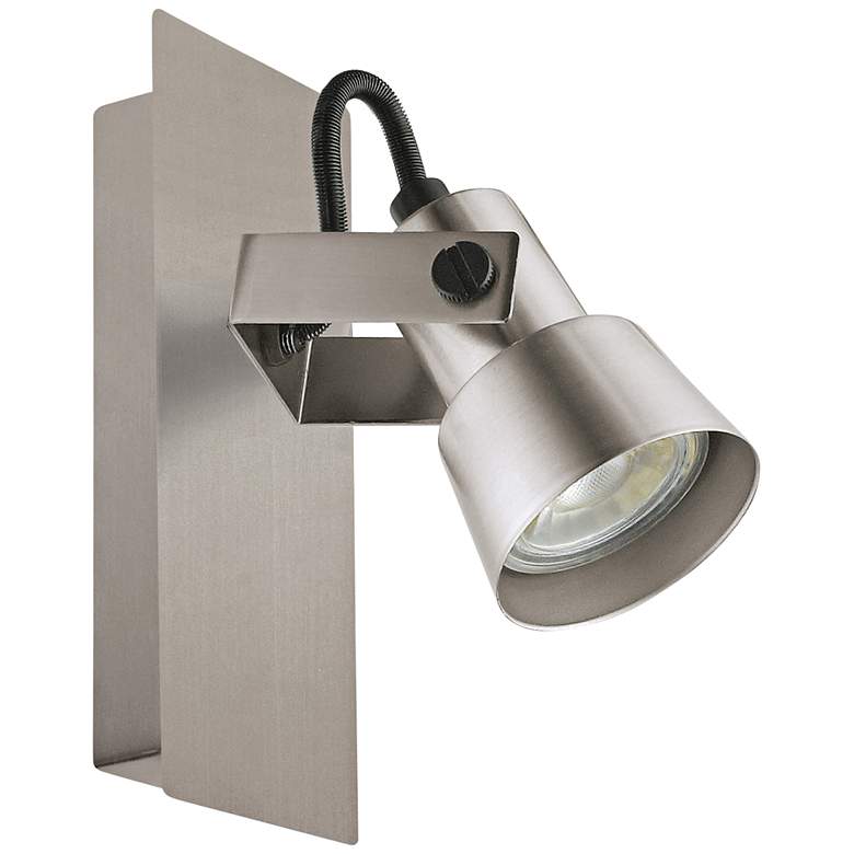 Image 1 Eglo Trillo 1-Light Brushed Nickel LED Wall Track Fixture