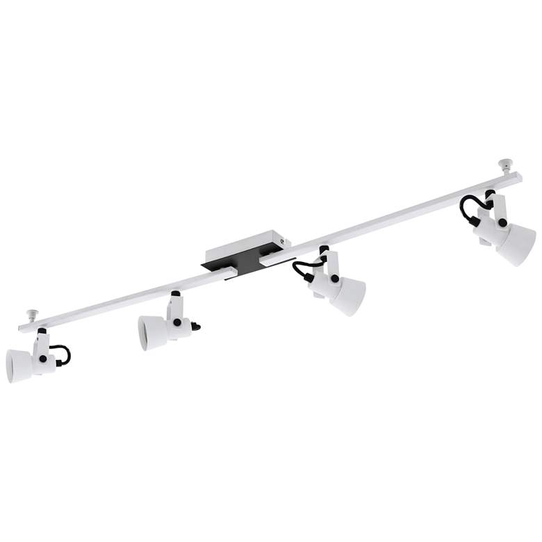 Image 1 Eglo Trillo 4-Light White and Black LED Track Fixture