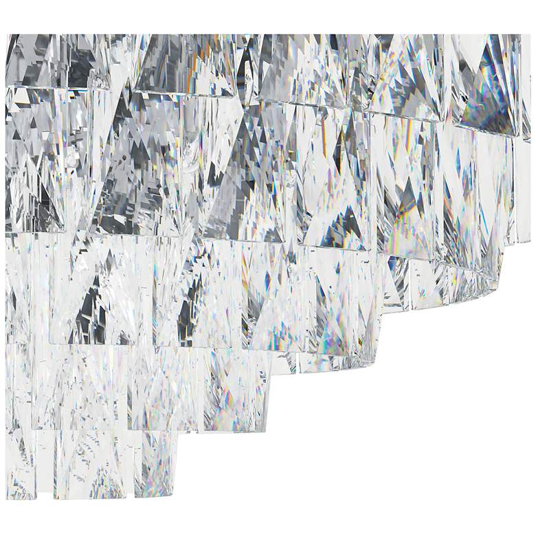 Image 3 Eglo Valparaiso 1 23" 11 Light Chrome Flush Mount, Clear Crystal Shade more views