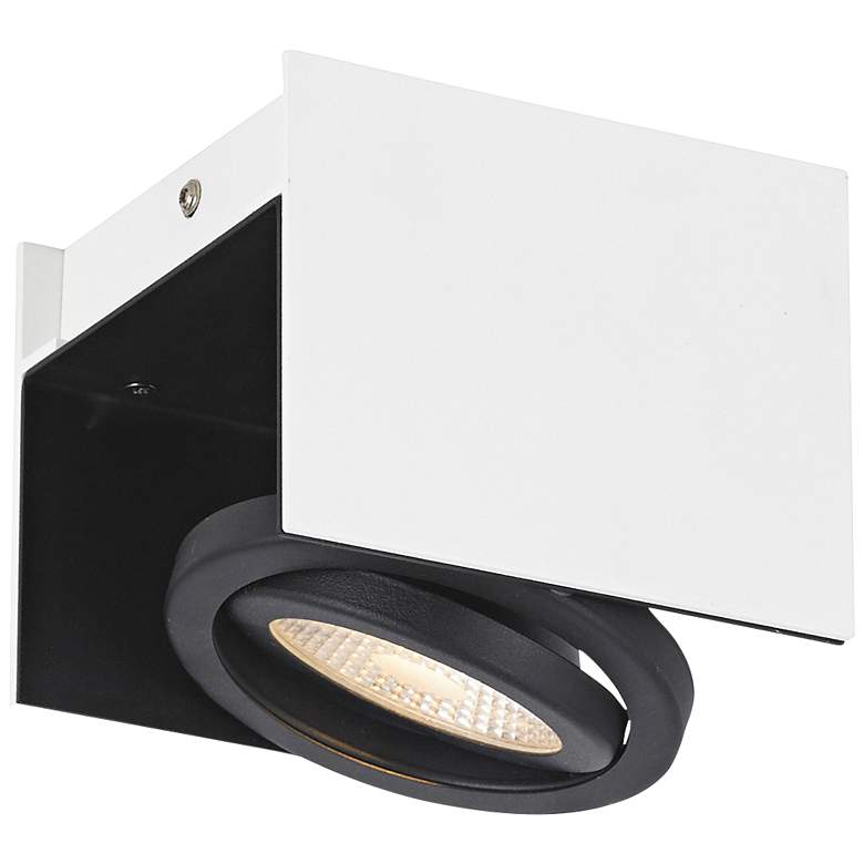 Image 1 Eglo Vidago 1-Light White and Black LED Track Fixture