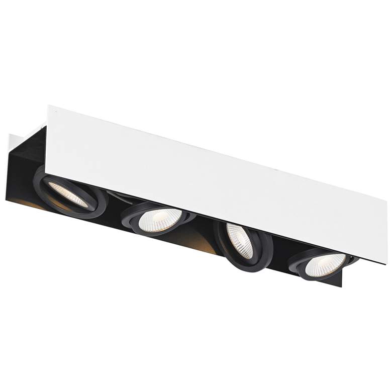 Image 1 Eglo Vidago 4-Light White and Black LED Track Fixture