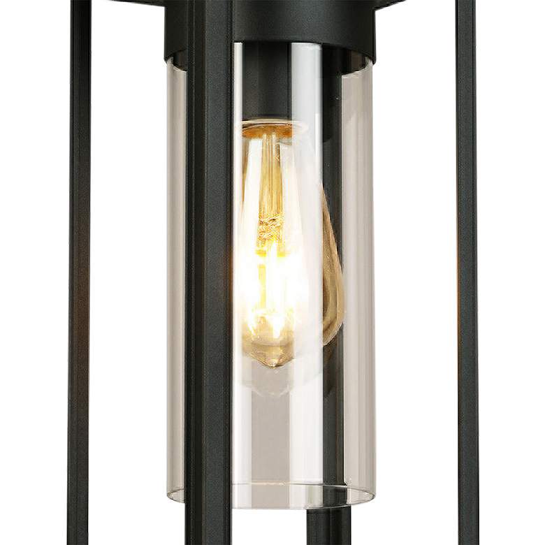 Image 3 Eglo Walker Hill 14 1/2 inchH Matte Black Outdoor Hanging Light more views