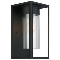 Eglo Walker Hill 15" High Black Outdoor Wall Light