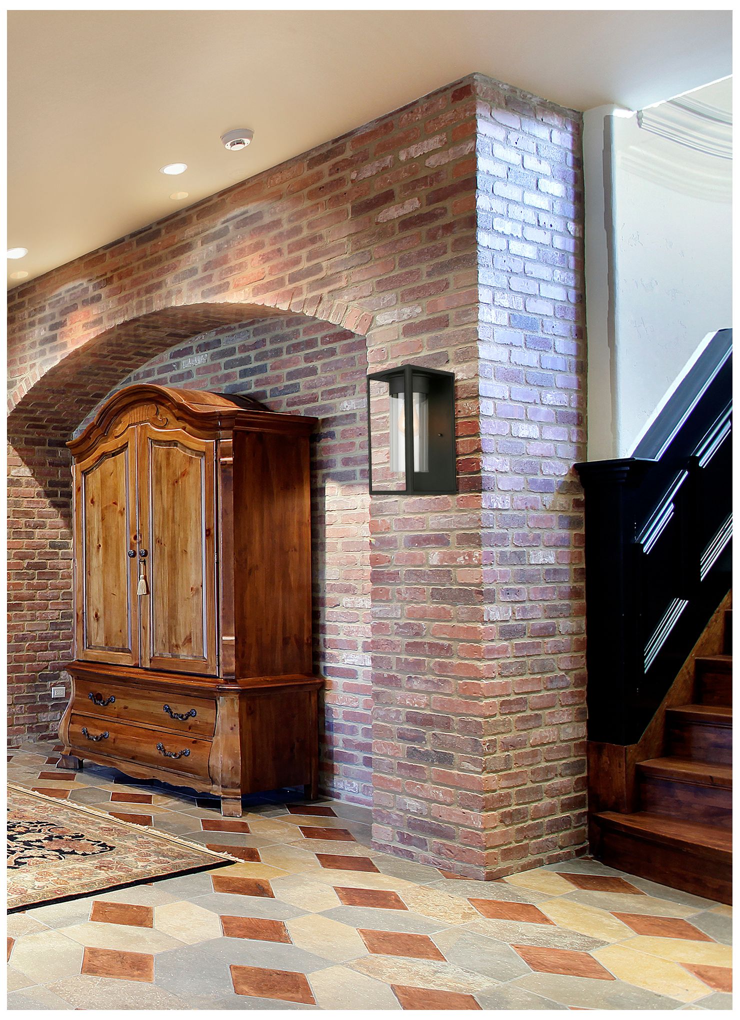 Image 2 Eglo Walker Hill 15" High Black Outdoor Wall Light more views