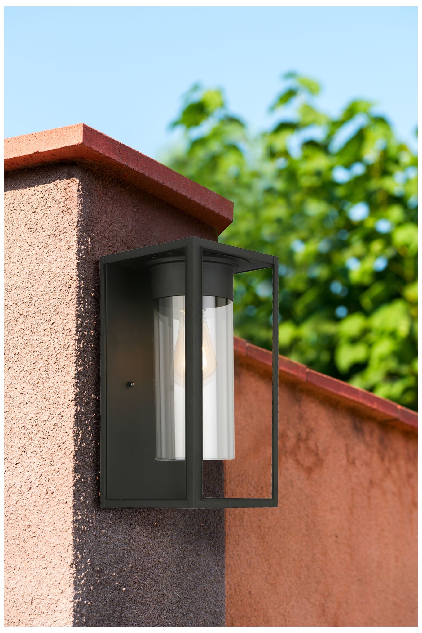 Image 4 Eglo Walker Hill 15" High Black Outdoor Wall Light more views