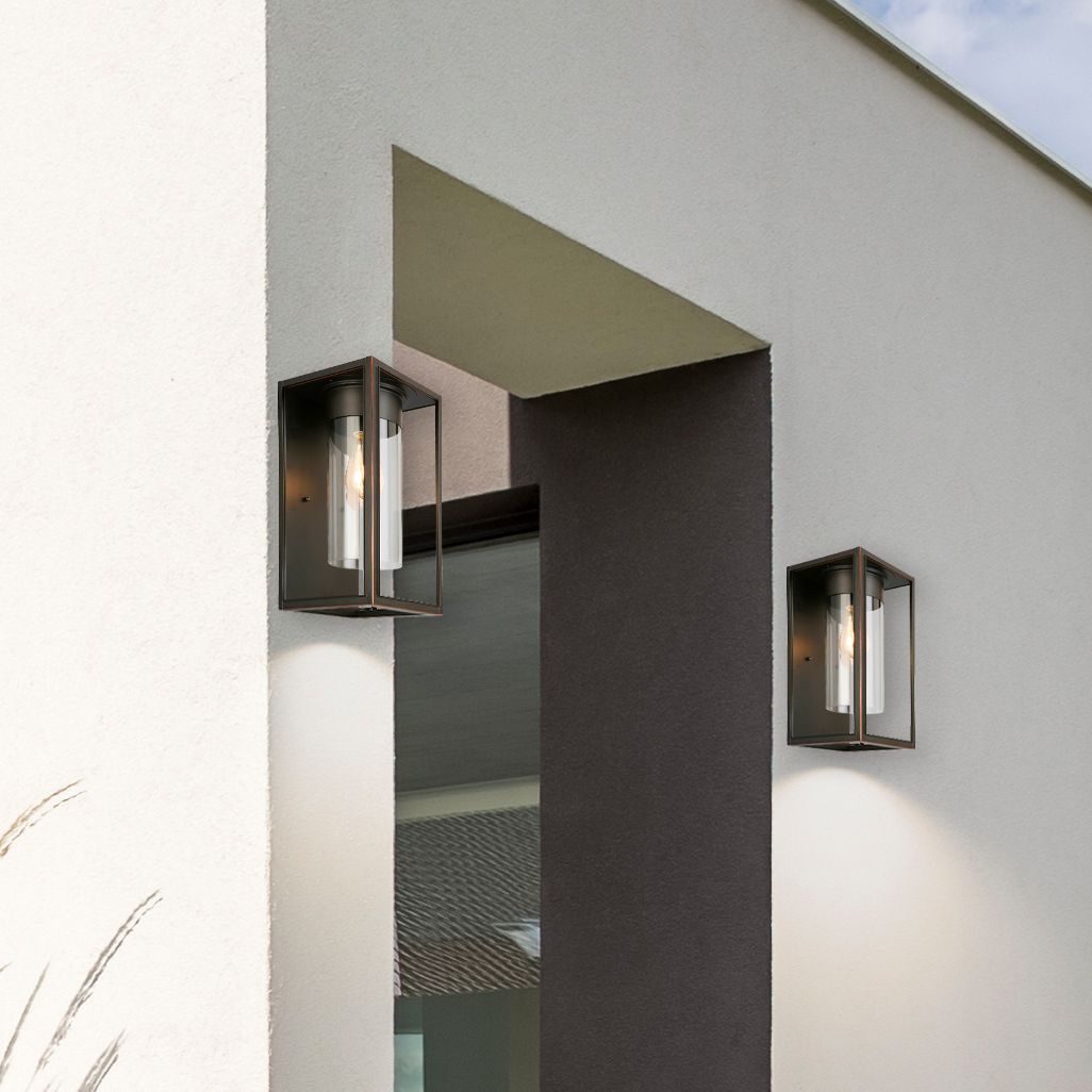 Eglo Walker Hill 15"H Oil-Rubbed Bronze Outdoor Wall Light