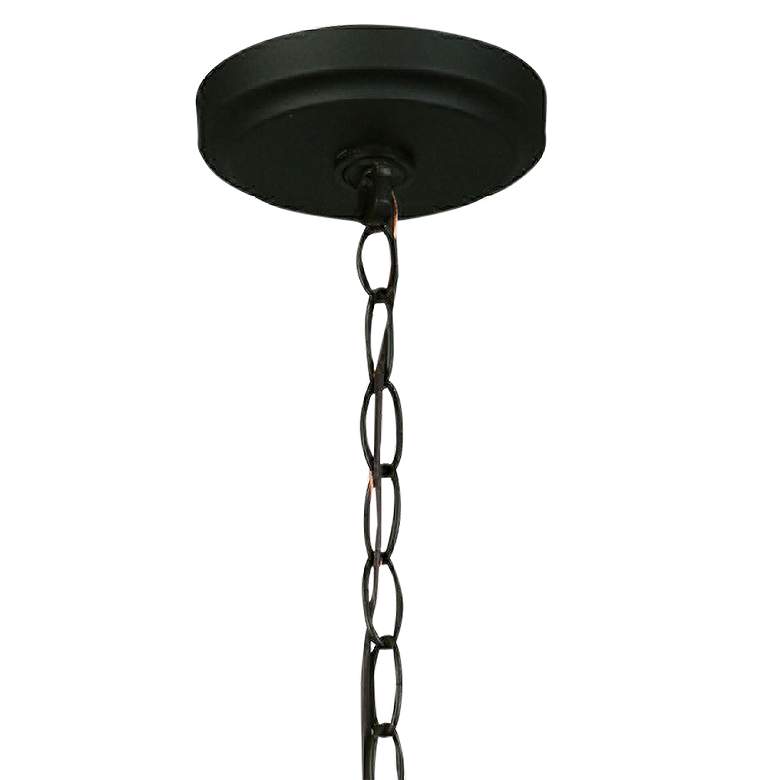 Image 4 Eglo Walker Hill 17 3/4"H Matte Black Outdoor Hanging Light more views