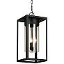 2_Eglo Walker Hill 20 3/4" High Matte Black Outdoor Hanging Light