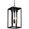 Eglo Walker Hill 20 3/4" High Matte Black Outdoor Hanging Light