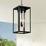1_Eglo Walker Hill 20 3/4" High Matte Black Outdoor Hanging Light