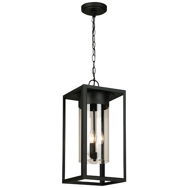 Image 5 Eglo Walker Hill 20 3/4" High Matte Black Outdoor Hanging Light more views