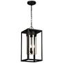 5_Eglo Walker Hill 20 3/4" High Matte Black Outdoor Hanging Light more views