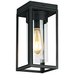 Eglo Walker Hill 5 1/2" Wide Black Outdoor Ceiling Light