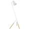 Eglo Westlinton 59" White and Gold Leaf Modern Tripod Floor Lamp