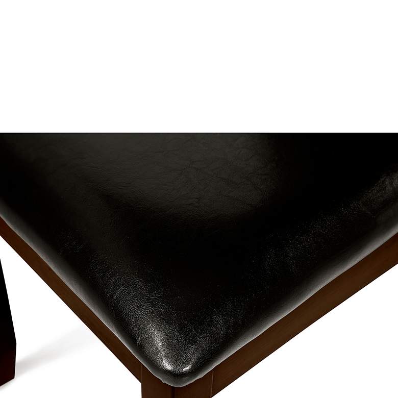 Image 5 Egnew Black Faux Leather Side Chairs Set of 2 more views