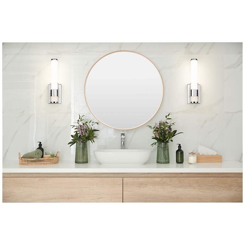 Image 2 Egon by Z-Lite Chrome LED 1 Light Wall Sconce more views
