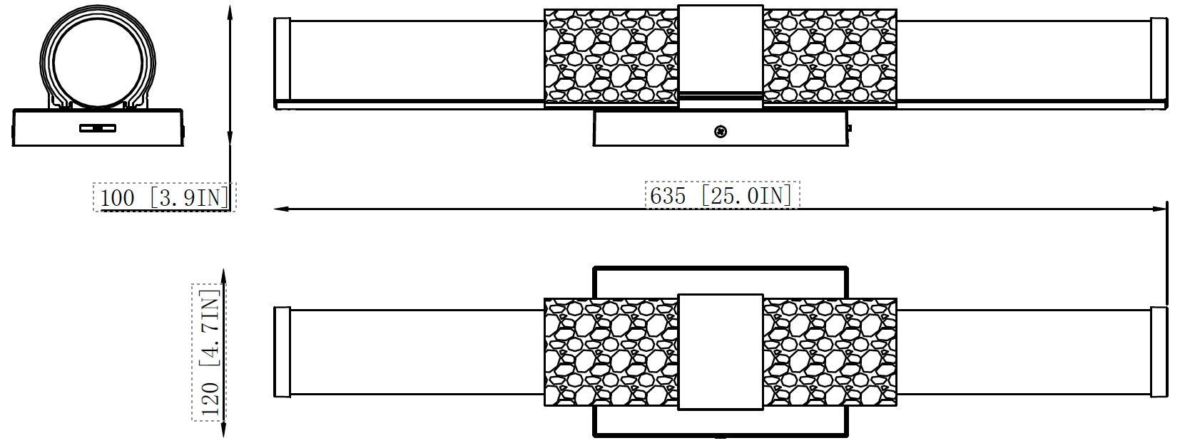 Egon by Z-Lite Matte Black LED 1 Light Vanity
