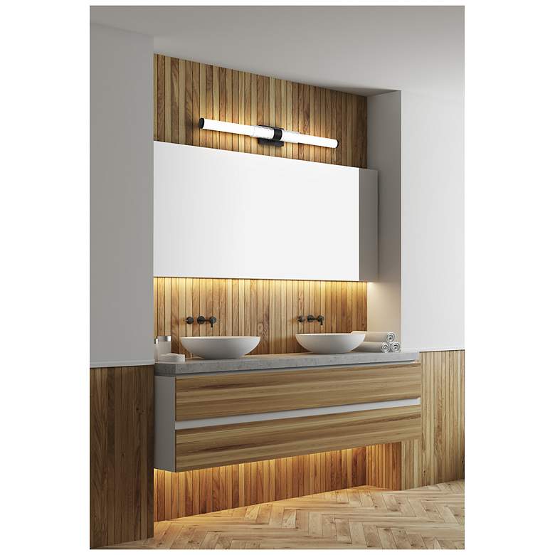 Image 2 Egon by Z-Lite Matte Black LED 1 Light Vanity more views