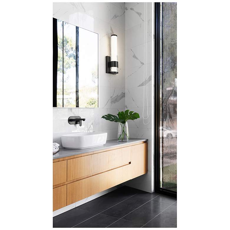 Image 2 Egon by Z-Lite Matte Black LED 1 Light Wall Sconce more views