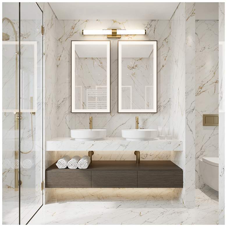 Image 2 Egon by Z-Lite Modern Gold LED 1 Light Vanity more views