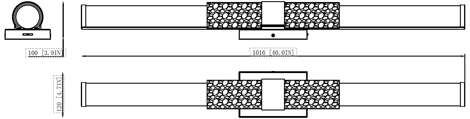 Egon by Z-Lite Modern Gold LED 1 Light Vanity