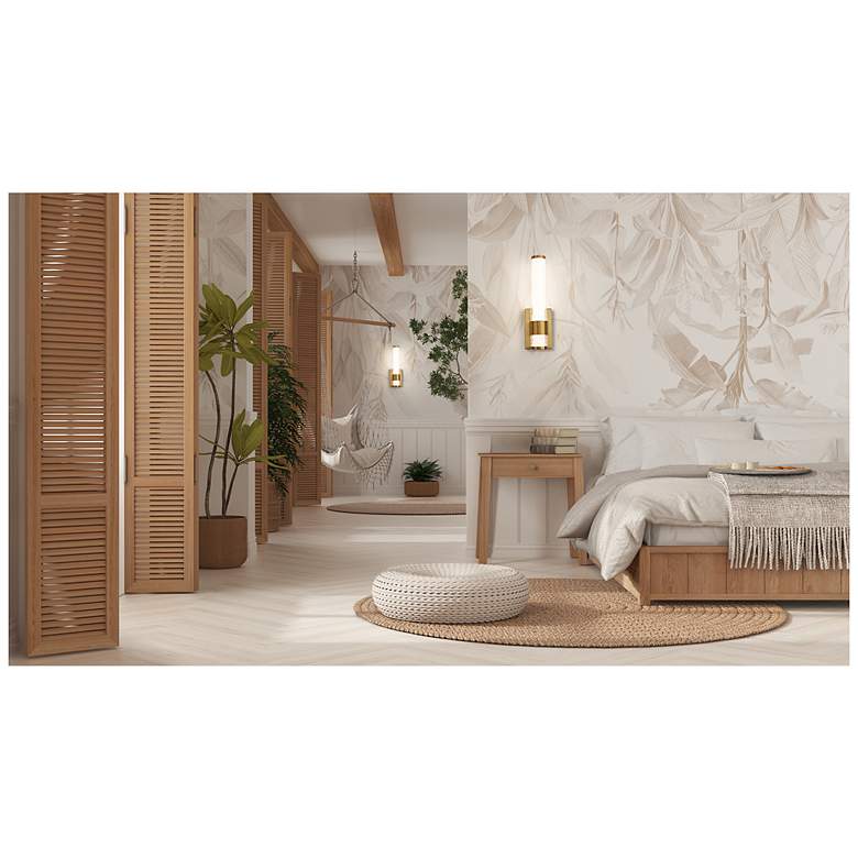 Image 3 Egon by Z-Lite Modern Gold LED 1 Light Wall Sconce more views