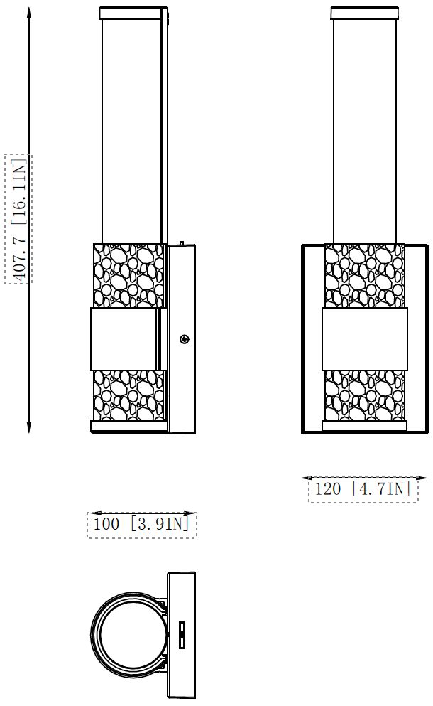 Egon by Z-Lite Modern Gold LED 1 Light Wall Sconce