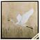 Egret Alighting II 30"W x 30"H Canvas
