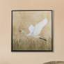 1_Egret Alighting II 30"W x 30"H Canvas