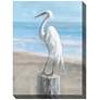 1_Egret Portrait 40" High Rectangular Outdoor Canvas Wall Art