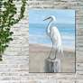 3_Egret Portrait 40" High Rectangular Outdoor Canvas Wall Art more views