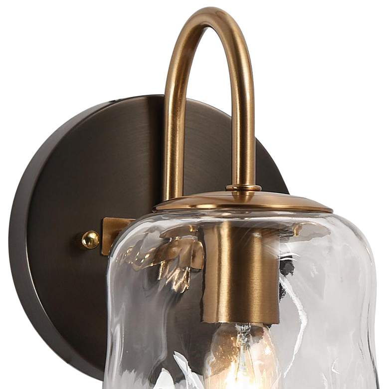 Image 2 Ehart 1-Light Black Gold Bathroom Vanity Light more views