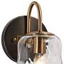 2_Ehart 1-Light Black Gold Bathroom Vanity Light more views