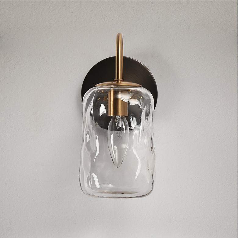 Image 5 Ehart 1-Light Black Gold Bathroom Vanity Light more views