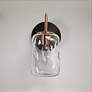5_Ehart 1-Light Black Gold Bathroom Vanity Light more views