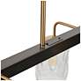Thumbnail4 of Ehart 33" Wide Gold and Black 6-Light Kitchen Island Chandelier more views