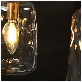 Image5 of Ehart 33" Wide Gold and Black 6-Light Kitchen Island Chandelier more views