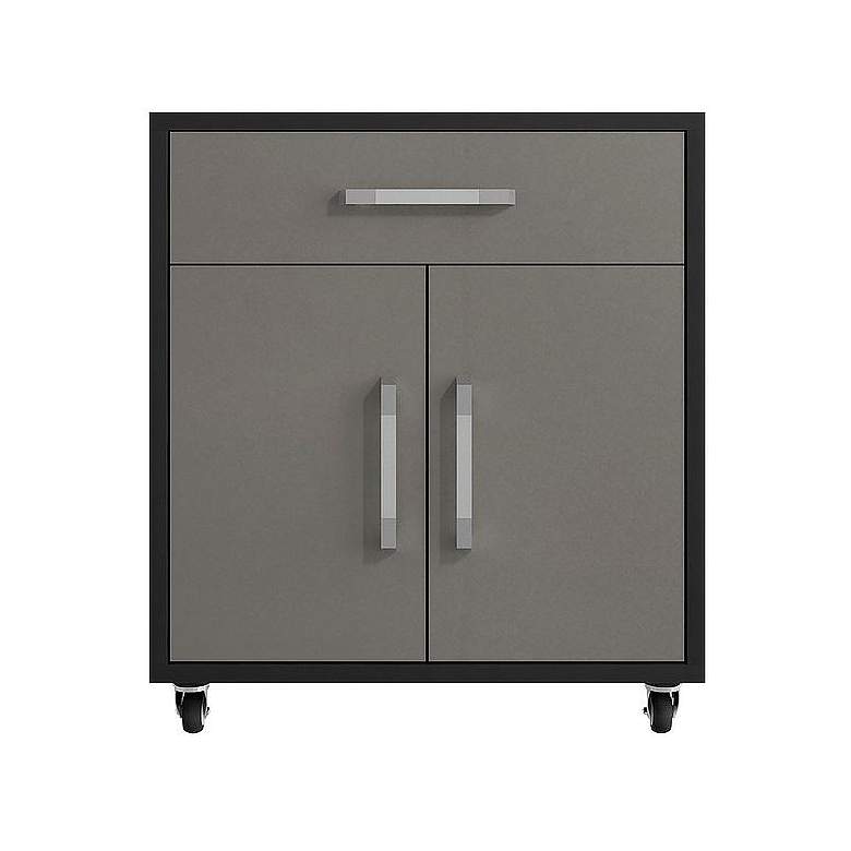 Image 1 Eiffel 28.35 Mobile Garage Storage Cabinet in Grey Gloss