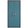 Eiffel 73.43" Garage Cabinet with 4 Adjustable Shelves in Blue Gloss