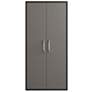 Eiffel 73.43" Garage Cabinet with 4 Adjustable Shelves in Grey Gloss