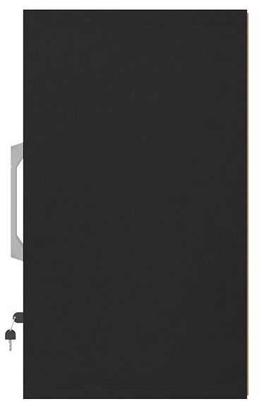 Image 7 Eiffel Floating Garage Cabinet in Matte Black and Yellow (Set of 3) more views