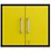 Eiffel Floating Garage Storage Cabinet in Yellow Gloss