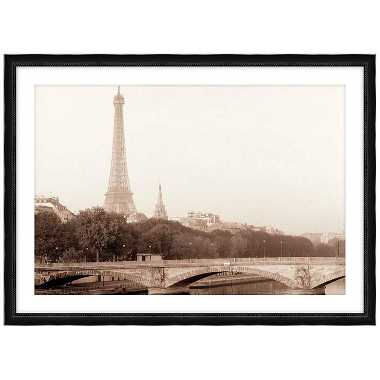 Image 1 Eiffel in the Distance 39 1/2" Wide Giclee Framed Wall Art