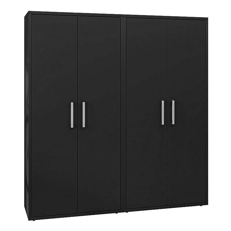 Image 1 Eiffel Storage Cabinet in Matte Black (Set of 2)